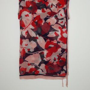 Bold floral print scarf